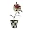 10.75" Hearts Playing Card Flytrap in Checkered Pot Tabletop Décor by Ashland®